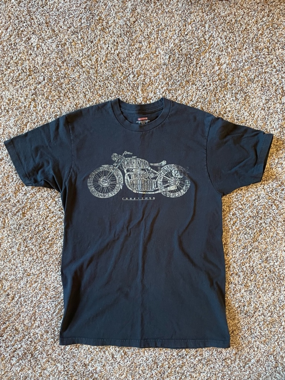 Craftsman Performance Tools Motorcycle Tee T-Shirt Men’s Medium Black